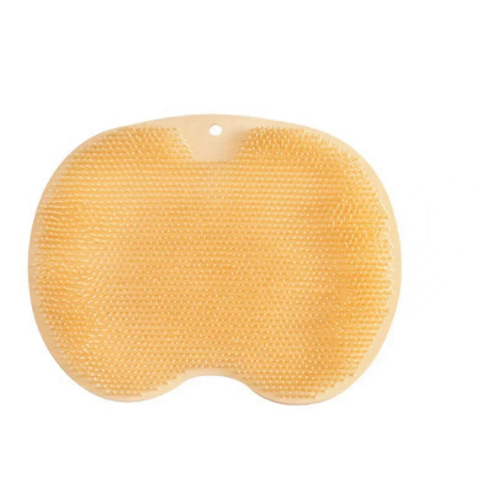 New Exfoliating Shower Massage Scraper Bathroom Non-slip Bath Mat Back Massage Brush Silicone Foot Wash Cleaning Bathing Tool