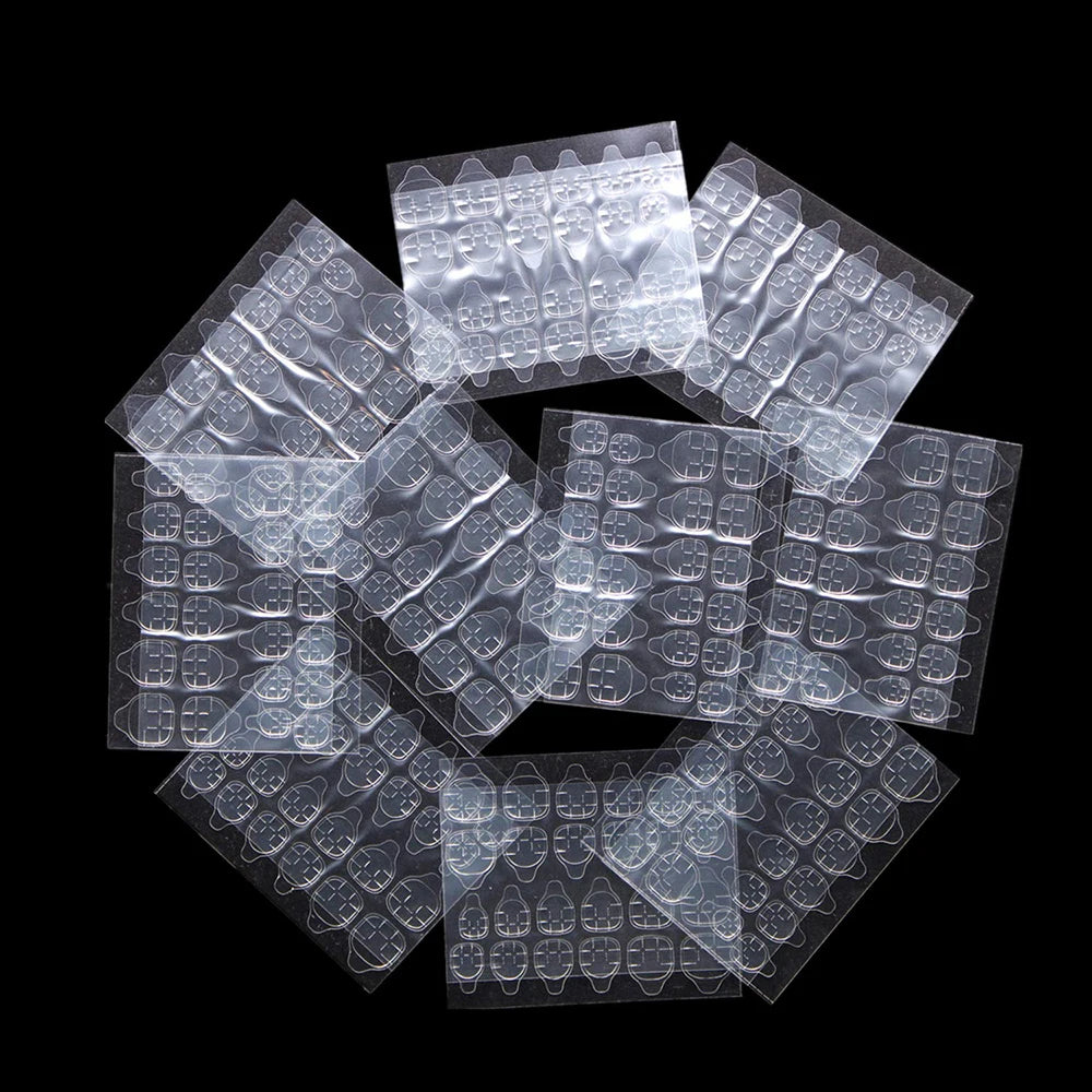 Double Side Nail Glue Sticker Adhesive Tabs for Fake Nails Supre Sticky Waterproof Breathable Nail Jelly Glue