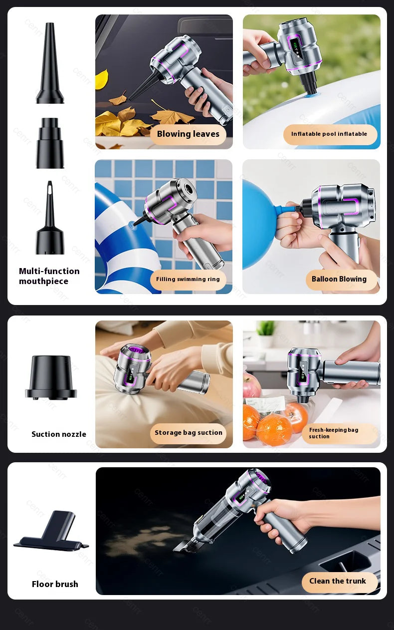 Car Vacuum Cleaner Mini Powerful 998000PA Portable Home Appliance Handheld Blower  Vacuum Cleaner for Car Cleaner