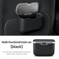 Multifunctional Car Trash Can with Lid Button, Hanging Storage Bin for Wet and Dry Use, Auto Interior Accessories, Organizer Box