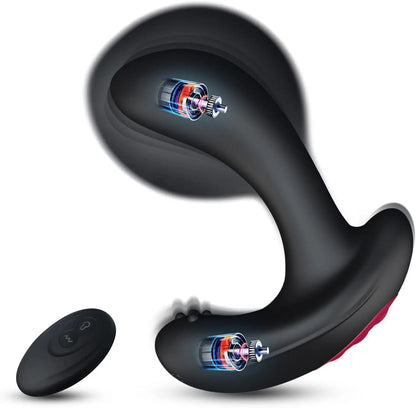 Anal Vibrator Inflatable Butt Plug Remote Prostate Massager Automatic Inflation Vibrating Male Female Prostate Stimulator