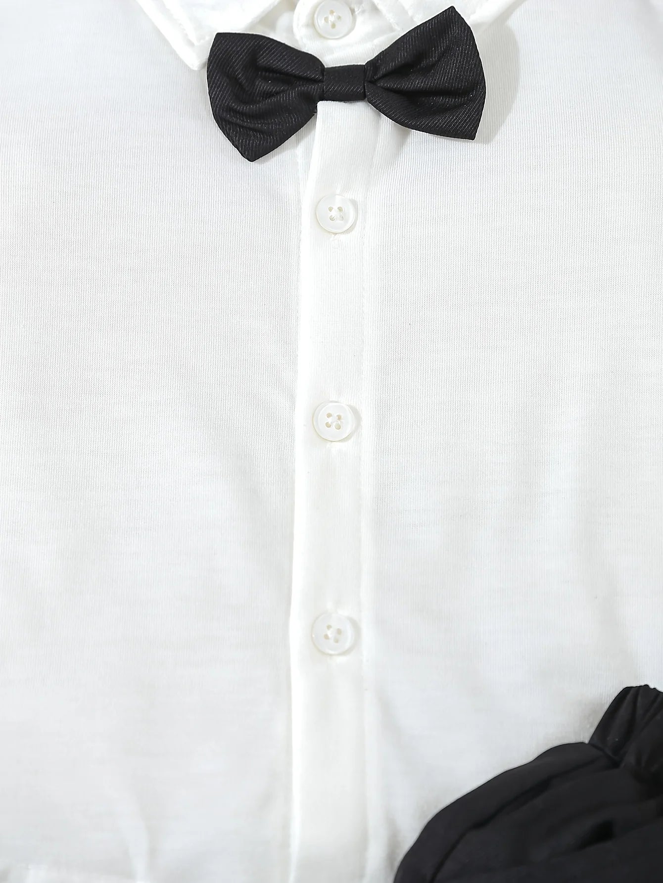 3-Piece Summer Thin Gentleman Dress Suit for Infants and Boys, Short-Sleeved Shirt with Bow + Casual Suspender Shorts + Gentleman Hat, Suitable for Birthday Parties, Party, Performance, Weddings, Full Moon, Washing Ceremony,