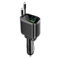 One-to-five vehicle mobile phone charger, supporting super-fast charging, with ambient light and starry sky light