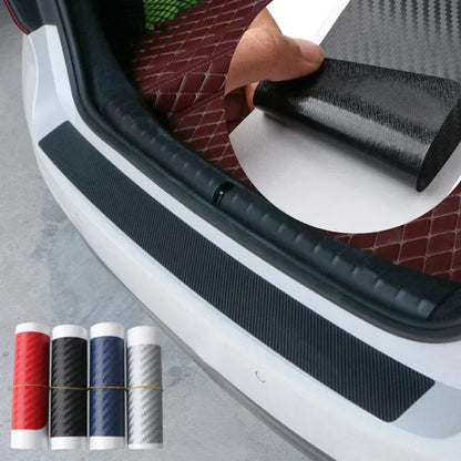 Car Rear Bumper 90/104cm Sticker Carbon Fiber Protective Pad Anti-Scratch Cover Car Edge Board Scuffproof Decal Strip NEW