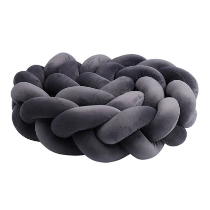 1-4M Baby Bumper Bed Braid Knot Pillow Cushion Bumper for Infant Crib Protector Cot Bumper Room Decor Crib Bedding Braid Set