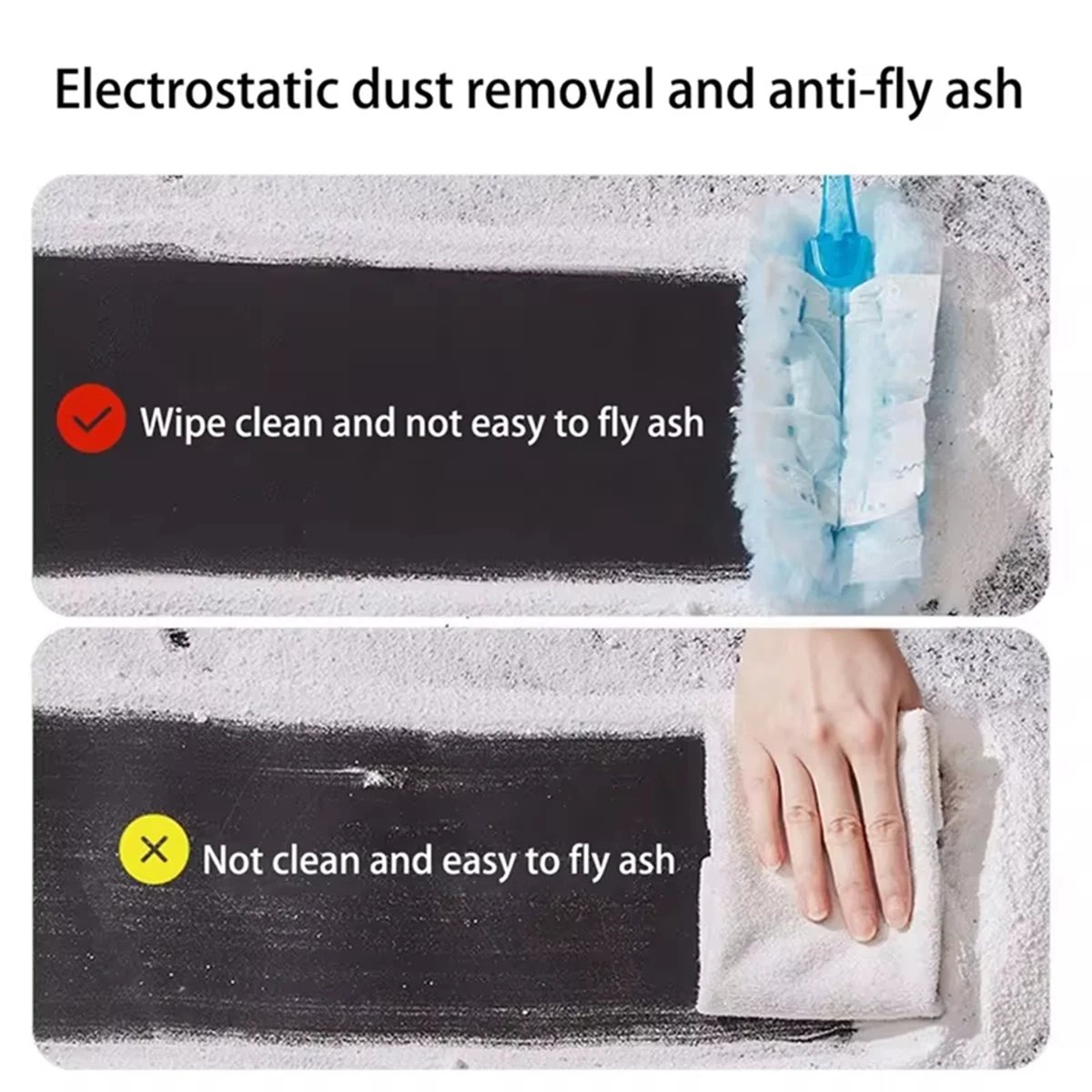 30 Pieces Duster Refills, Disposable Duster Refills Compatible for SwifferDuster HY