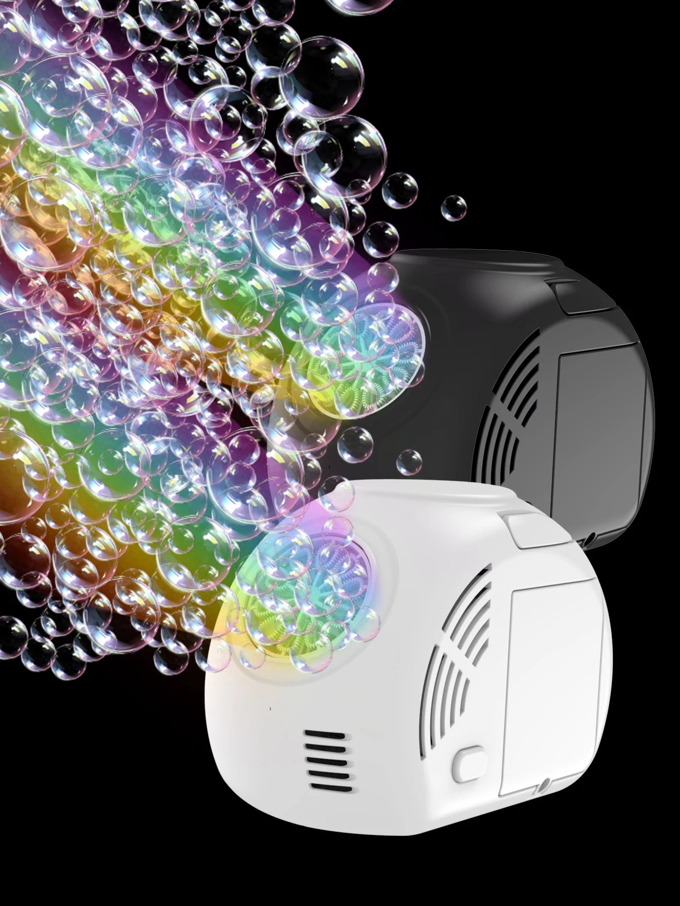 Handheld outdoor bubble machine electric with light bubble toy bubble launcher holiday  gift without battery bubble water