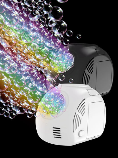 Handheld outdoor bubble machine electric with light bubble toy bubble launcher holiday  gift without battery bubble water