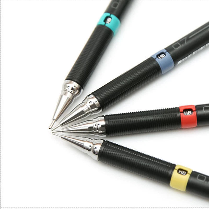 Mechanical Pencil with Refill Rods Set 0.3mm 0.5mm 0.7mm 0.9mm Automatic Pencil Replaceable Leads Office School Stationery Gift