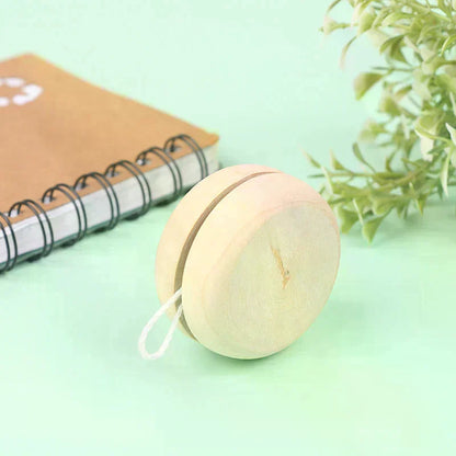 Portable Wooden Yoyo Ball Colorful Handmade Toy Creative Play & Craft Accessories for Children