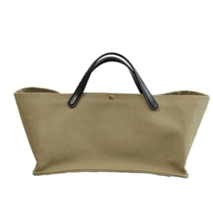 Women's Canvas Leather Totes Handbag Commuting Shoulder Crossbody Armpit Bag Leisure Versatile Casual Chic Stylish Clutch