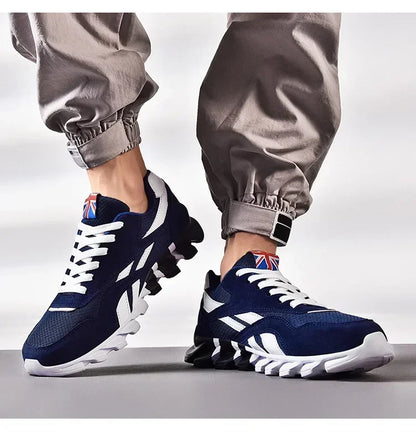 Brand Trend Size 38-48 Men's Wear-resistant Cushioning Thick-soled Fitness Sneakers Outdoor Breathable Running Shoes for Men