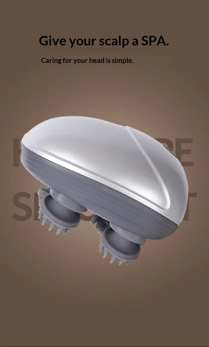 Electric Scalp Head Massager Kneading Vibrating Device Health Shoulder Neck Leg Arm Deep Tissue Massage Cat Pet Massager