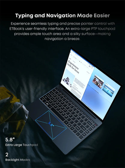Acer Gadget e10 ETBook Gaming Laptop Intel Core i3-1220P 16GB RAM 512GB SSD Computer 14" 2K IPS ScreenWiFi6 Windows 11 laptops