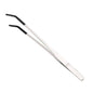 2pcs Bent Tip Tweezers For Crafts Stainless Steel Straight And Curved Nippers Tweezers Feeding Tongs For Reptile Lizards Spider