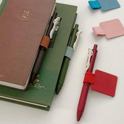 5/10Pcs Self-adhesive Elastic Pen Loop Holder - Pen Clip Accessories for Notebooks Journals Planners Office School Supplies