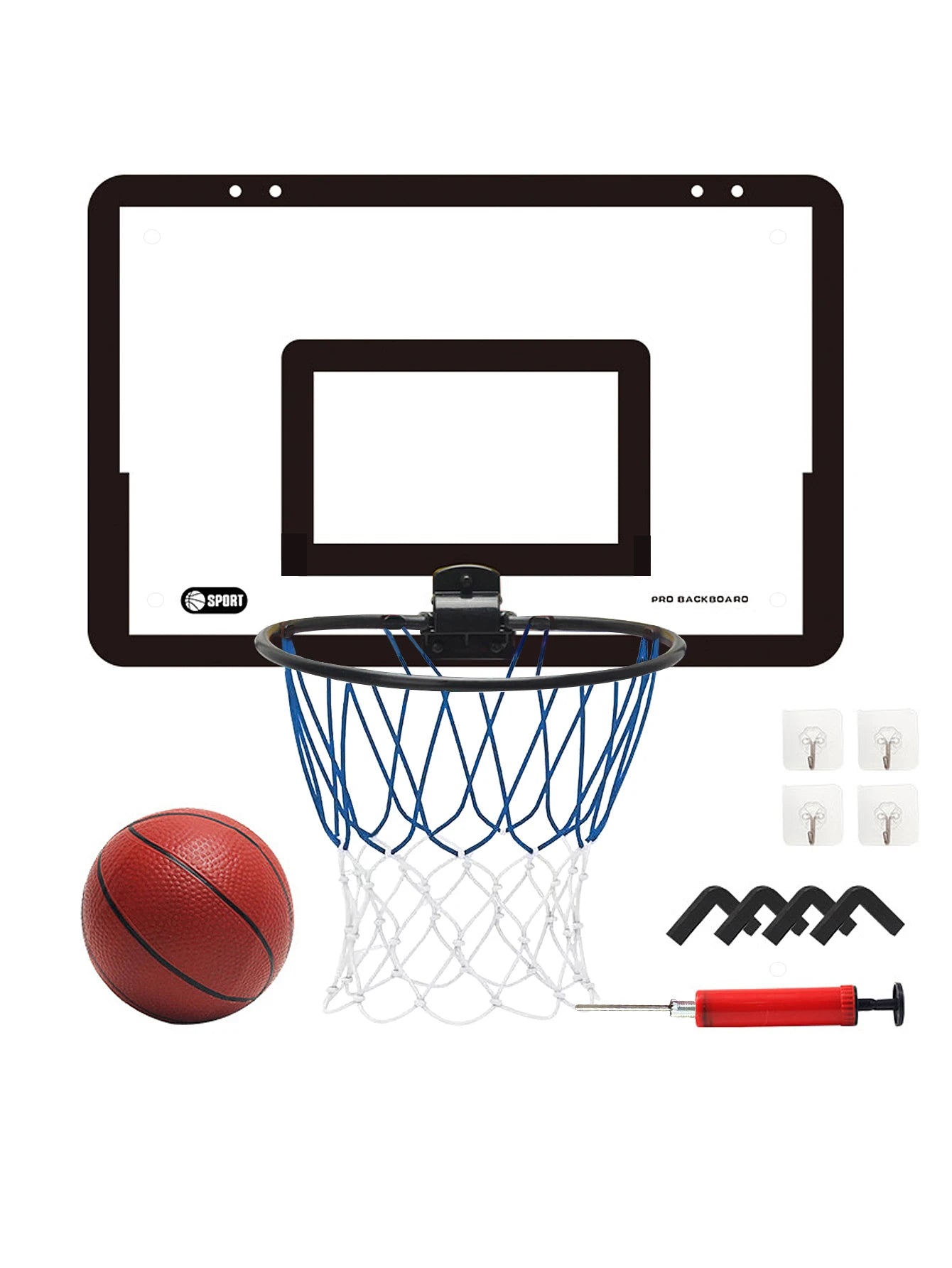 Indoor children's safety and fun games children's home sports basketball set wall bracket non perforated basketball frame