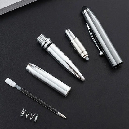 New 3in1 Multi-function Pen Capacitive Pen with LED Light 1.0mm Ballpoint Pen Stationery Screen Touch Gadgets Construction Tools