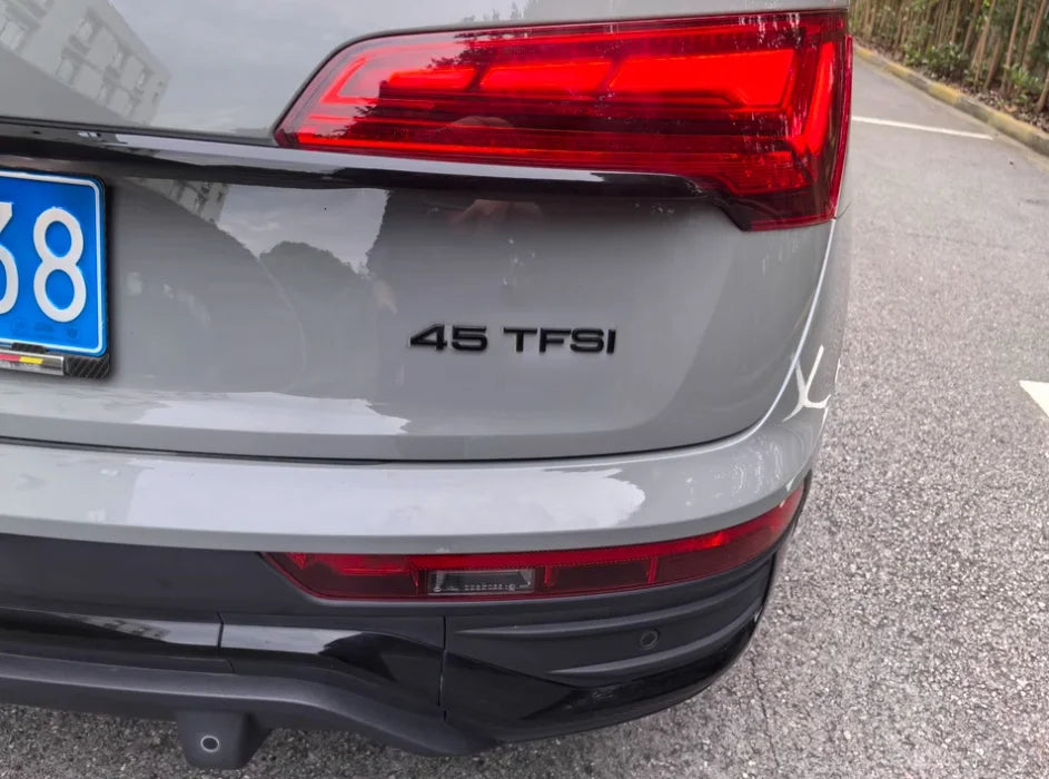 Car Letter Logo Sticker for A5 suitable for tail bumper and trunk emblem applicable to 2.0 3.0 40TDI 35 40 45TFSI models