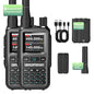 Baofeng UV-5R Mini 5W Walkie Talkie (2 Pack) | Bluetooth APP, NOAA Weather, 999 Ch | USB-C Charging for Outdoor/Hunting