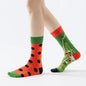 1 Pair Cartoon Lucky Cat AB Style Personalized Fashion Men's Mid-calf Socks Suit In All Seasons