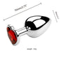 3PCS S/M/L Metal Anal Plug Butt Plug Sex Toy Butt Toy for Women Men Couples Adult Game Masturbator Anal Diamond Sex Shop 18+