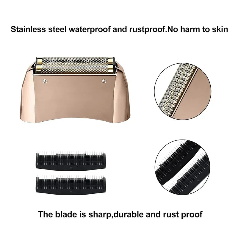 Replacement Foil and Cutter Compatible with Andis 17220/17230 Shaver ProFoil Rose Gold