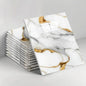 10PCS Waterproof 3D Ceramic Tile Sticker Imitation Marble Self Adhesive Wall Floor Sheet for Home Renovation Decoration Use