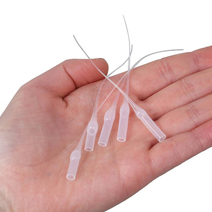 Glue Micro Tip Plastic Glue Bottom Tips Precision Applicator Dropping Tube Nozzle for Glue Extender Precision Applicator Pipette