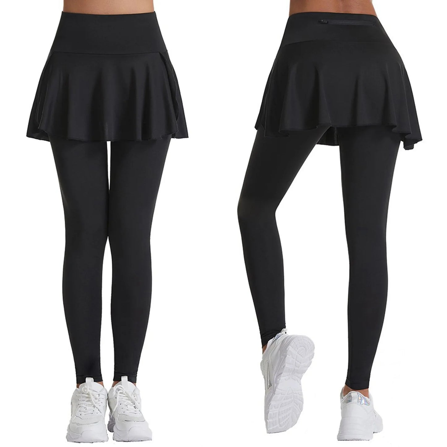 2025 Hot Sale Fitness Lenggings Female Full Length Leggings Active Skirted Capri Legging Pants Gym Clothing Tennis Fitness