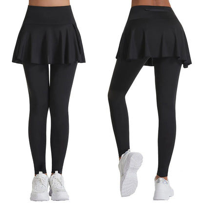 2025 Hot Sale Fitness Lenggings Female Full Length Leggings Active Skirted Capri Legging Pants Gym Clothing Tennis Fitness