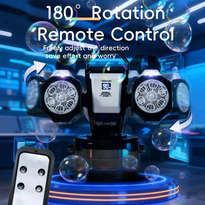 2026 Bubble Machine: Remote Control, Rgb Lights, 1800Mah Rechargeable Type-C |   No Bubble Solution