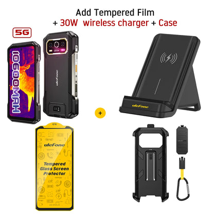 Ulefone Armor 27T Pro+ 5G Rugged Phone 10600mAh Android 15 Smartphone 50MP+64MP Night Camera 6.78" 120Hz 24GB+256GB NFC Mobile