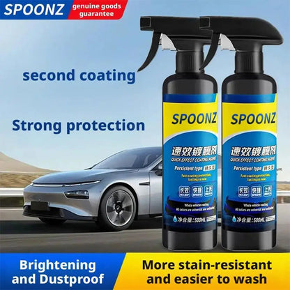500ML Car Coating Spray Nano Ceramic Quick Effect Coating Agent Spray Quick Coat Wax Polish Spray Protection Car Care KIT 1/3set