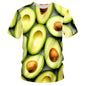 Fashionable New Fun Fresh Fruit Pattern Printed Men's T-shirt Summer Popular Harajuku Personalized Round Neck Comfortable Short