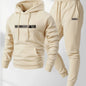 The 2026 new men's two-piece casual long-sleeved hooded sports shirt and sports pants set is suitable for wearing in autumn