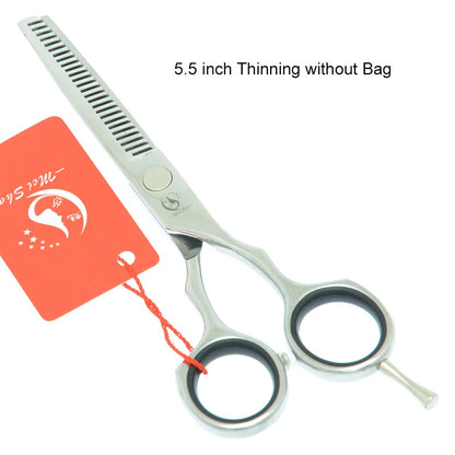 Meisha 5.5 inch Professional Hair Cutting Thinning Styling Tool Japan 440c Hairdressing Scissors Set Hair Salon Shears A0027A