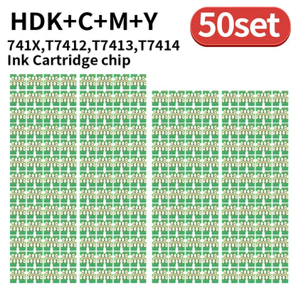 1set~50set T741X-T7414 T7411 T741X Ink Tank Chip For Epson SureColor F6200  F6270 F7270 F9270 F9300 F9330 F9340 F9360 F9370 CHIP