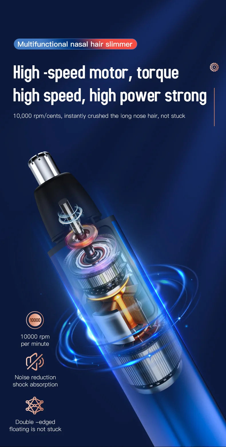 Mijia Smart Electric Nose Hair Trimmer 3 Gear High Speed Motor Portable Shaver Nose Hair Clipper Trimmer For Men and Women