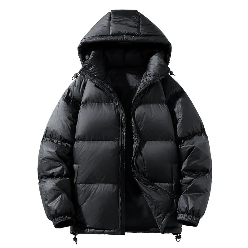 2025 Winter Hooded Men's 90% White Duck Down coat fashion warm Down Jackets casual winter Men thicken winter Jacket size M-4XL