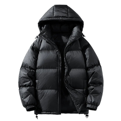 2025 Winter Hooded Men's 90% White Duck Down coat fashion warm Down Jackets casual winter Men thicken winter Jacket size M-4XL