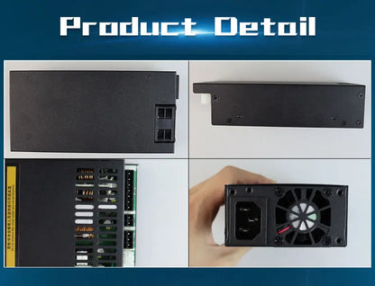 Flex 600W Modular Power Supply Small 1U Computer PSU Flex-ATX 500W for ITX mini PC Active PFC For POS AIO desktop 110V 220V