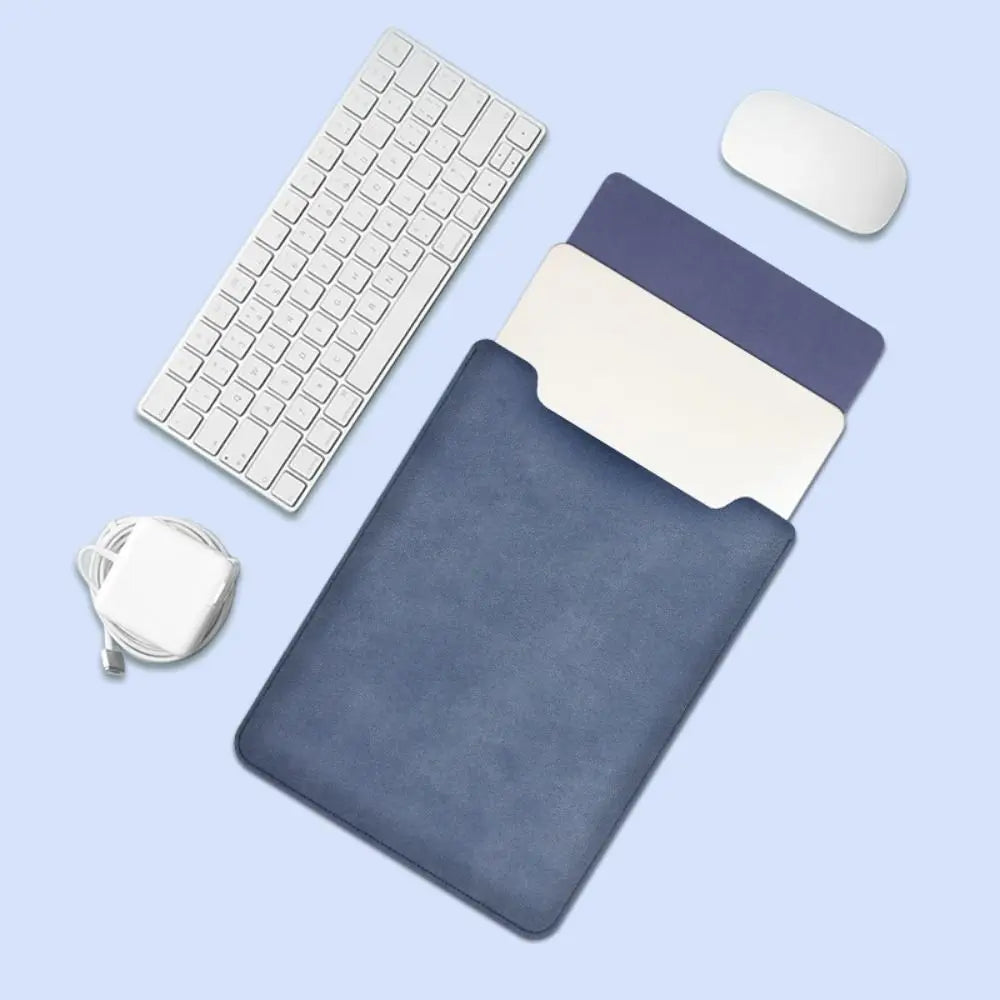13 14 15 inch Laptop Sleeve Case Ultra Thin PU Leather Ultrabook Cover Shockproof Notebook Bag Protective Pouch