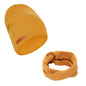 2Pcs/Lot Faux Cashmere Baby Turban Hats Scarf Set Newborn Kids Leather Stick Winter Double Layers Caps Bonnets Fashion Headwraps