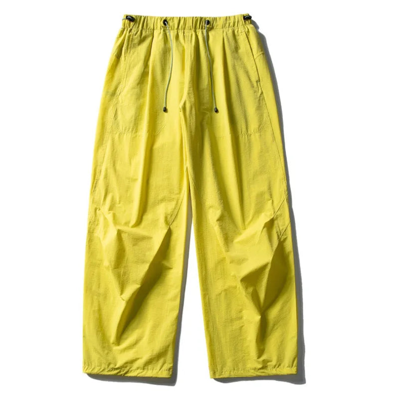 Men Streetwear Fashion Loose Casual Lightweight Quick Dry Sport Pants Women Outdoor Techwear Cargo Baggy Pant Boy Girl Trousers