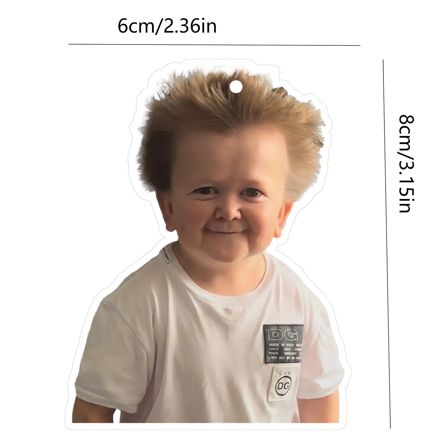 1pc Russian Boy Hasbulla Fun Car Aromatherapy Perfume Air Freshener Mirror Interior Accessories Pendant