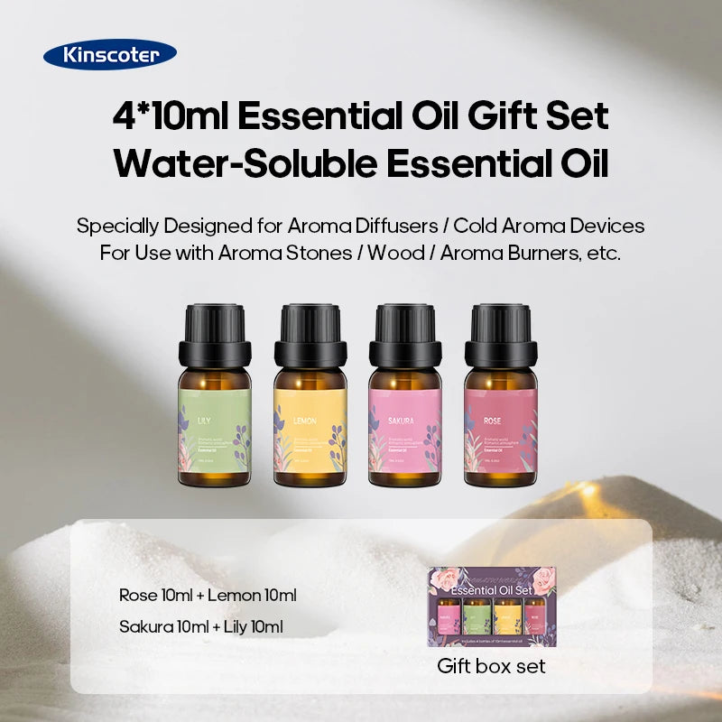 Mini Aroma Diffuser Aromatherapy Realistic Flame Lights Colorful RGB Air Humidifier Desktop USB Sprayer/Essential Oil Set
