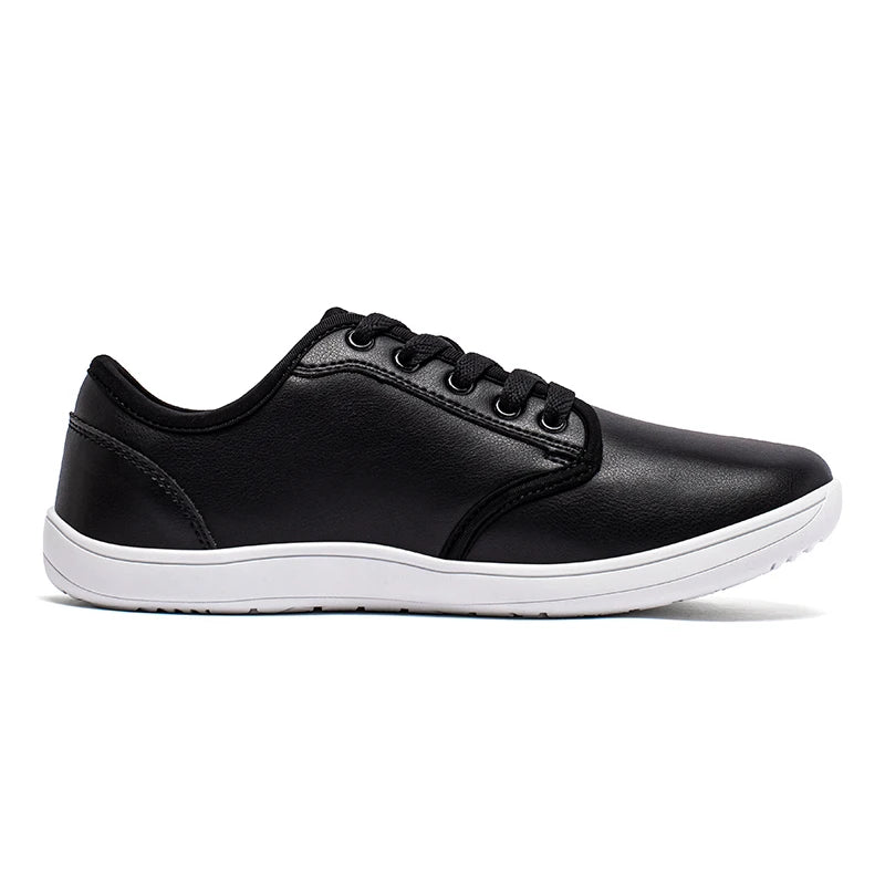 HOBIBEAR Unisex Wide Barefoot Shoes Women Men Zero Drop Minimalist Sneakers Artificial Leather Trail Walking Shoes
