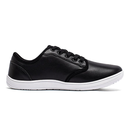 HOBIBEAR Unisex Wide Barefoot Shoes Women Men Zero Drop Minimalist Sneakers Artificial Leather Trail Walking Shoes