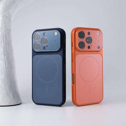 Frosted Camera Lens Protection For MagSafe Phone Case For iPhone 17 17Pro Max 16 15 14 13 Matte Wireless Charging Magnetic Cover